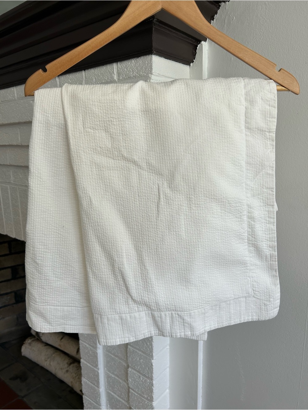 Restoration Hardware White Waffle-Textured pillow covers